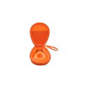 co2CREA ハードトラベルケース Shokz ショックス OpenRun Pro 2/Mini/Swim/Move 骨伝導イヤホン ワイヤレス オープンイヤーヘッドホン用 (オレンジ)