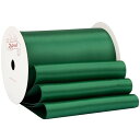 【Zofrud】サテンリボン幅100mm x 9m巻 - 手芸、ラッピング、 花束、ウェディングに最適 (フォレストグリーン)