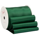 【Zofrud】サテンリボン幅89mm x 9m巻 - 手芸、ラッピング、 花束、ウェディングに最適 (フォレストグリーン)