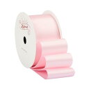 【Zofrud】サテンリボン幅38mm x 9m巻 - 手芸、ラッピング、 花束、ウェディングに最適 (ライトピンク)