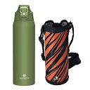 SANTECO 水筒 1.5リットル 魔法瓶 1500ML ステンレスボトル スポーツ 真空断熱 保冷 保温 洗いやすい 直飲み 飲料対応 おしゃれ NEVIS グリーン