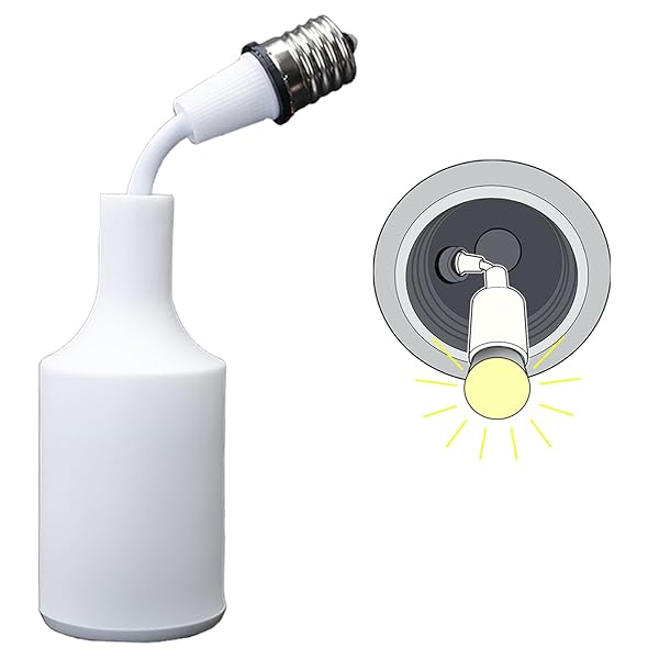 E17→E26口金変換アダプター 斜め付け E17,E26電球変換ソケット 可変式 延長口金変換アダプター 可変式..