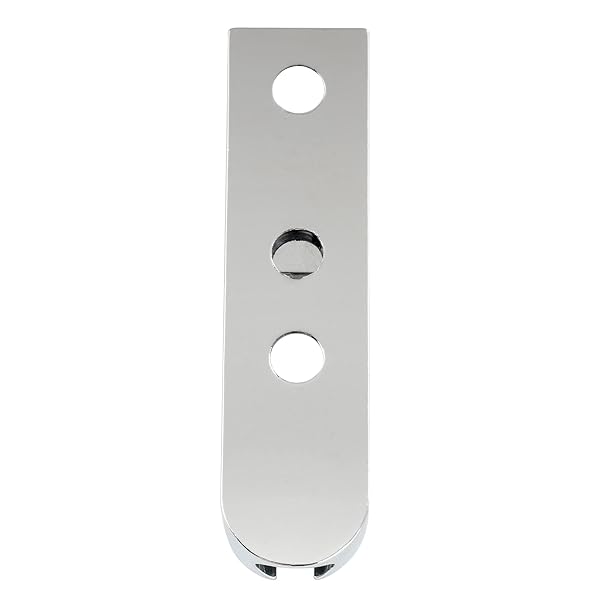 Musiclily Pro 15.5mm ベース用ブリッジサドル Lock-Down Saddle モノレールブリッジ1弦/2弦用 、 クローム [2]