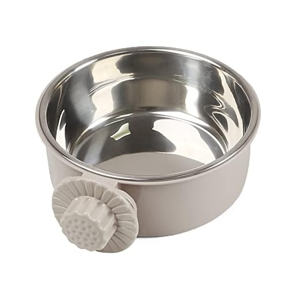 ペットボウル 固定 ペットぶら下げボウル ペット食器 ステンレス製 餌入れ 猫 犬 小動物用 食器 給水器..