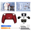 eXtremeRate ps5コントローラーBDM-010&BDM-020に対応用プログラムできる背面パドル金属バージョンライズリマップキット、ps5コントローラーに対応用アップグレードボードと再設計されたバックケース&背面ボタンアタッチメント‐ps