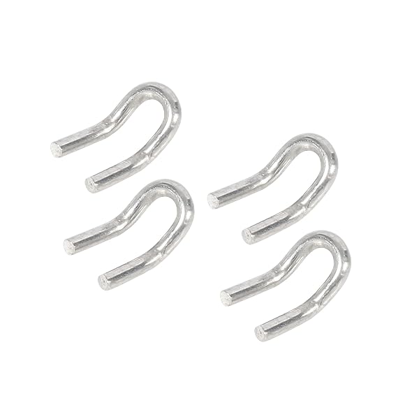 ACROPIX ユニバーサル 排気管 マフラープルフック U字型 オートバイ スクーター シルバートーン 4個