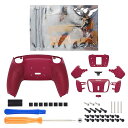 コントローラーではない。eXtremeRate ps5コントローラー(BDM-030&BDM-040)に対応用ラバーグリップ付きプラスティック製RISE4背面リマップキット、ps5コントローラー用アップグレードボード&バックシェルラバーグリップ付き&