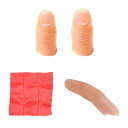 TVETE マジック 親指 シルク マジック 手品【4点セット】マジックトリック指 リアル サムチップ フィンガー 人差し指 薬指 面白い マジックトリックグッ...