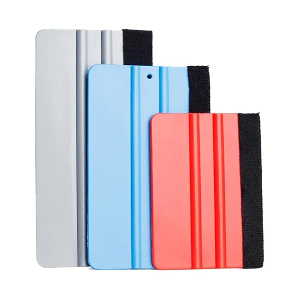 MINBOOT スキージー カーボンフェルト 3色3点セット カーラッピングフィルム スモークフィルム 車 バイ..