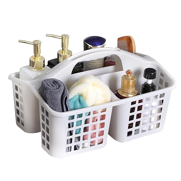 バスバスケット 浴室用 収納バスケット 温泉バッグ収納 収納かご バスルーム ハンドル付き 水切りかご ..