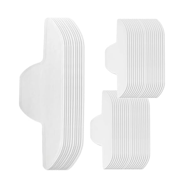 5WYOUKE 50枚 襟汚れ防止テープ 襟 汗取りシート 汗取りパッド 襟用吸汗テープ 汗ジミ汚れ防止 パッド..