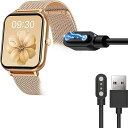 Lamshaw for TAOPON ZL54 スマートウォッチ ケーブル, USB 磁気充電ケーブル 磁気吸着 1メートル TAOPON ZL54 スマートウォッチ1.83インチに対応 (ブラック)