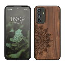 kwmobile スマホケース Samsung Galaxy A54 5G対応 ケース - 携帯ケース TPUバンパー ナチュラル 木製 ライジングサンデザイン