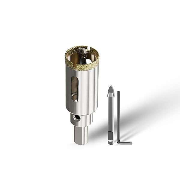 CSOOM ダイヤモンドホールソー センタードリル付き コアビット ドリルビット係る陶器 大理石 穴あけ 超..