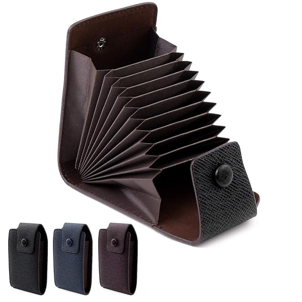 スキミング防止 カードケース 大容量 【最大30枚ほど収納可能】 (選べる3種のカラーバリエーション) メンズ レディース どちらの使用も可能 カードホルダー 縦入れ じゃばらタイプ カード入れ クレジットカードケース 磁気防止カードケース スキミン