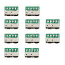 xiwai 10個/セット DIY OEM Micro USB 3.0 10ピン メスソケットマウント SMTタイプ レセプタクル PCBボード USBディスク用