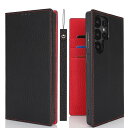 Havaya Galaxy S25 Ultra ケース ギャラクシーS25 Ultra ケース 手帳型 本革 ストラップ SC-52F スマホケース SCG32 レザー au 耐衝撃 docomo SoftBank カード収納-ブラック