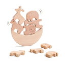 let's make バランスゲーム 木製 無塗装 知育おもちゃ つみき ベビー 赤ちゃん 子供 早期開発 女の子 男の子 1歳 2歳 集中力 指先訓練 誕生日...