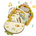 let's make ベビージム 4WAY ピアノプレイジム マット付き 音楽 新生児 0カ月 知育 おもちゃ 赤ちゃん 洗濯可能 感覚刺激 出産祝い プレゼント