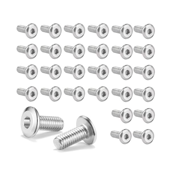 六角ボルト 304ステンレス [ M6 x 15mm] 30個入り m6 ボルト 高負荷 耐久性 明るい仕上げ DIY/自動車/電気設備 家具 固定や接合に 六角穴付きねじ