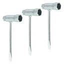 PATIKIL 13 mm x 19 mm チェーンソーツールレンチ 3個 チェーンソーコンビ Tハンドルレンチ 六角レンチ マイナスドライバー付き チェーンソーナット用