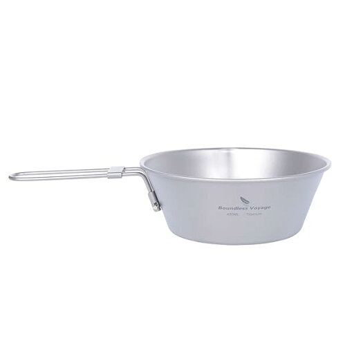 Boundless Voyage チタン シェラカップ 口付 チタンカップ マグ キャンプ 食器 調理器具 (450ML (Ti15156B)) Boundless Voyage チタン シェラカップ 口付 チタンカップ マグ キャンプ 食器 調理器具 (450ML (Ti15156B))
