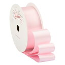 【Zofrud】サテンリボン幅25mm x 9m巻 - 手芸、ラッピング、 花束、ウェディングに最適 (ライトピンク)