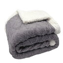 Mokoya 毛布 冬用 ダブル 200x230cm 掛毛布 クイーン おしゃれ 二枚合わせ 北欧風ボア 軽量 通年使用 洗える 抗菌防臭 防ダニ 静電抑制 B...