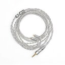 THIEAUDIO EST(静電気) 100ストランド Litz 5N銀メッキOCC(単結晶銅)イヤホンアップグレードケーブル 0.78mm2pinコネクター 2.5mm/3.5mm/4.4mmプラグ 柔らかいケーブル 酸化にくい Mornach/C