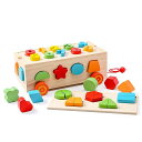 Wooden Teether モンテッソーリ 知育玩具 形合わせ おもちゃ 木製おもちゃ 型はめ 形はめ込み 木のおもちゃ 早期開発 指先訓練 子供 1 2 3 4 5歳 男の子 女の子 出産祝い 入園お祝い クリスマス 誕生日プレゼント 贈り物 幾