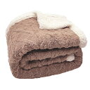 Mokoya 毛布 冬用 ダブル 200x230cm 掛毛布 クイーン おしゃれ 二枚合わせ 北欧風ボア 軽量 通年使用 洗える 抗菌防臭 防ダニ 静電抑制 B...