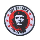 PHOENIX IKKI チェ・ゲバラ Che Guevara 革命家 刺繍 パッチ ワッペン アップリケ ベルクロ対応 マジックテープ 装飾 round