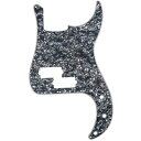 Musiclily 13穴 PBプレシジョンベース用ピックガードFender USA/Mexico製Standard Precision Bass用 、4Pブラックパール
