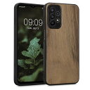 kwmobile スマホケース Samsung Galaxy A23 4G / 5G対応 ケース - 木製 携帯ケース TPUバンパー - ナチュラル ウッド ...