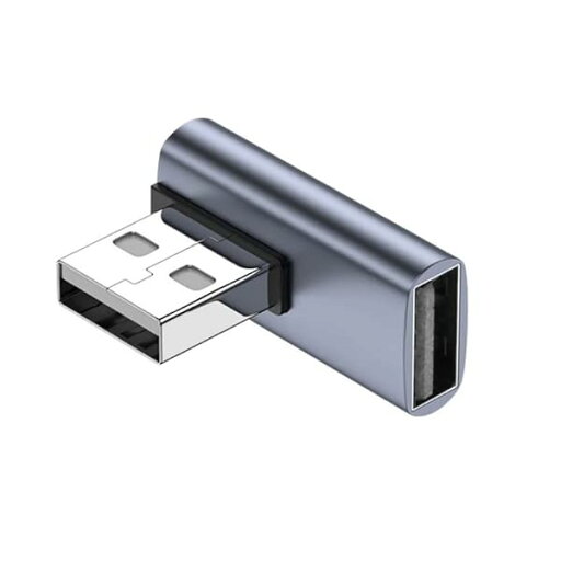 CY 10 Gbps USB 3.0オス・メス拡張電源データビデオアダプタ薄型90度直角型 CY 10 Gbps USB 3.0オス・メス拡張電源データビデオアダプタ薄型90度直角型