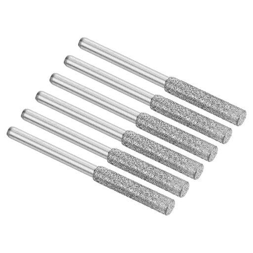 PATIKIL 4 mm ダイヤモンドチェーンソー研磨機 6個 研ぎ石 研磨研削ヤスリ工具 シルバー PATIKIL 4 mm ダイヤモンドチェーンソー研磨機 6個 研ぎ石 研磨研削ヤスリ工具 シルバー