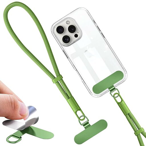 スマホストラップ ハンドストラップ 手首 携帯ストラップ 丸紐 メタル 10色 直径10mm 腕掛け 長さ 調整可能 落下防止 紛失防止 同色合金 ストラップホルダー リストストラップ 充電影響なし 全機種対応 グリーン スマホストラップ ハンドストラップ 手首 携帯ストラップ 丸紐 メタル 10色 直径10mm 腕掛け 長さ 調整可能 落下防止 紛失防止 同色合金 ストラップホルダー リストストラップ 充電影響なし 全機種対応 グリーン