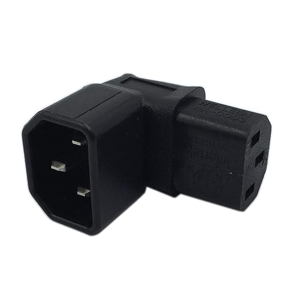 CERRXIANダウン角IEC 、電源コネクター 3ピン、320 C14 3ピンオス - C13メスPDU PSU UPSパワーエクステンションアダプタレセプタクルfor LCD LED TVウォールマウント