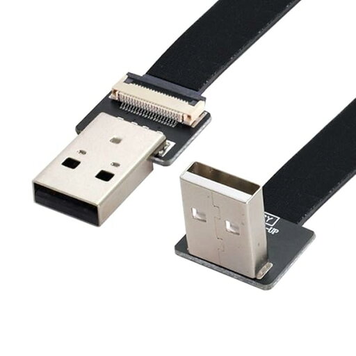 chenyang CY USB 2.0 Type-A オス - USB 2.0 Type-A オス データ フラット スリム FPC ケーブル 90度上向き FPV ディスク スキャナー プリンター 20cm chenyang CY USB 2.0 Type-A オス - USB 2.0 Type-A オス データ フラット スリム FPC ケーブル 90度上向き FPV ディスク スキャナー プリンター 20cm