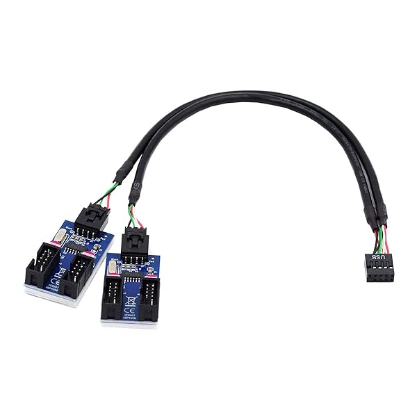 CY USB 2.0マザーボードケーブル9 pin 10 pin USB 2.0コネクタ1~4マザー拡張スプリッタケーブルHUBコネクタアダプタポートMultilier