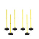 Voodans トレーニングポール アジリティポール サッカー バスケト レーニング用品 (1m6本)