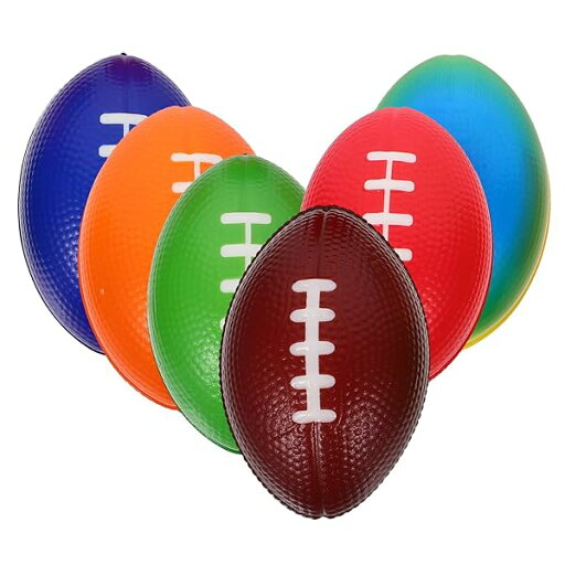 EXCEART サッカー ミニチュア スポーツ ボール ラグビー ラグビー ボール ラグビー ミニ ラグビー サッカー ボール 6個入 EXCEART サッカー ミニチュア スポーツ ボール ラグビー ラグビー ボール ラグビー ミニ ラグビー サッカー ボール 6個入