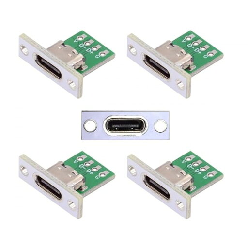 CY コネクタ 5 個/セット DIY OEM タイプ C メス ソケット コネクタ パネル マウント タイプ PC ボード 24 ピン USB 2.0 ピン配置付き CY コネクタ 5 個/セット DIY OEM タイプ C メス ソケット コネクタ パネル マウント タイプ PC ボード 24 ピン USB 2.0 ピン配置付き