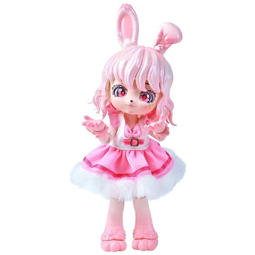 ICY Fortune Days 14cm bjd 人形 -野獣シリーズの人形セット、PVC&ABS製、ギフト、装飾、DIY エクササイズ、コレクションに最適、女の子の人形(rabbit) ICY Fortune Days 14cm bjd 人形 -野獣シリーズの人形セット、PVC&ABS製、ギフト、装飾、DIY エクササイズ、コレクションに最適、女の子の人形(rabbit)