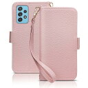 SZJamie スマホケース 手帳型ケース Galaxy A52 5G/SC-53B 対応 アプリコットピンク PUレザー、TPU カード収納 防水無し