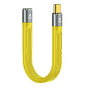 CYケーブル USB4オス-メス延長ケーブル 13cm USB4.0 スリムフラットオス toF 40Gbps 100W充電、8K@60Hz。