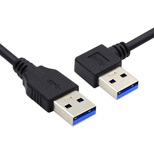 CY角度USB 3.0 A型オスから直型3.0 A型データ5 Gbpsケーブル90度左角40 cm CY角度USB 3.0 A型オスから直型3.0 A型データ5 Gbpsケーブル90度左角40 cm