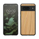 kwmobile スマホケース Google Pixel 8対応 ケース - 木製 携帯ケース TPUバンパー - ナチュラル ウッド スタイル