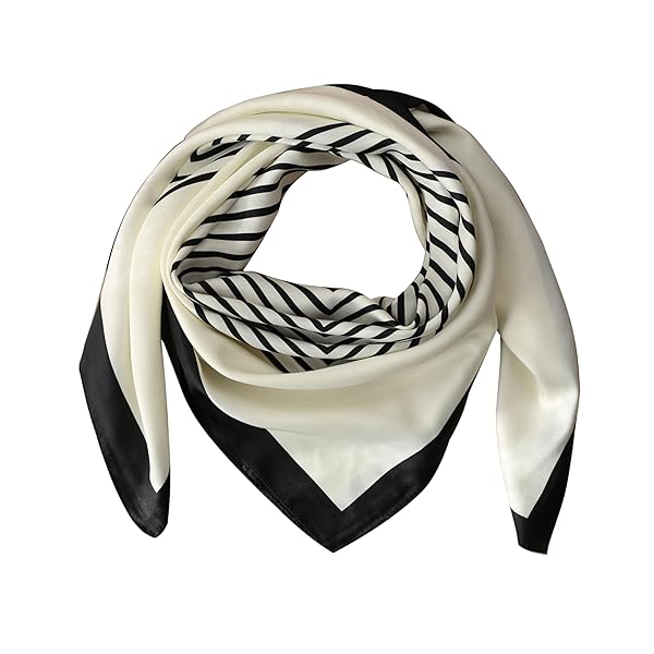 [BRMM MIA] 90cm スカーフ レディース 正方形 シルク風 スカーフ 大判 通勤 旅行 バッグ オーナメント..