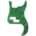 Musiclily 13穴 PBプレシジョンベース用ピックガードFender USA/Mexico製Standard Precision Bass用 、4Pグリーンパール